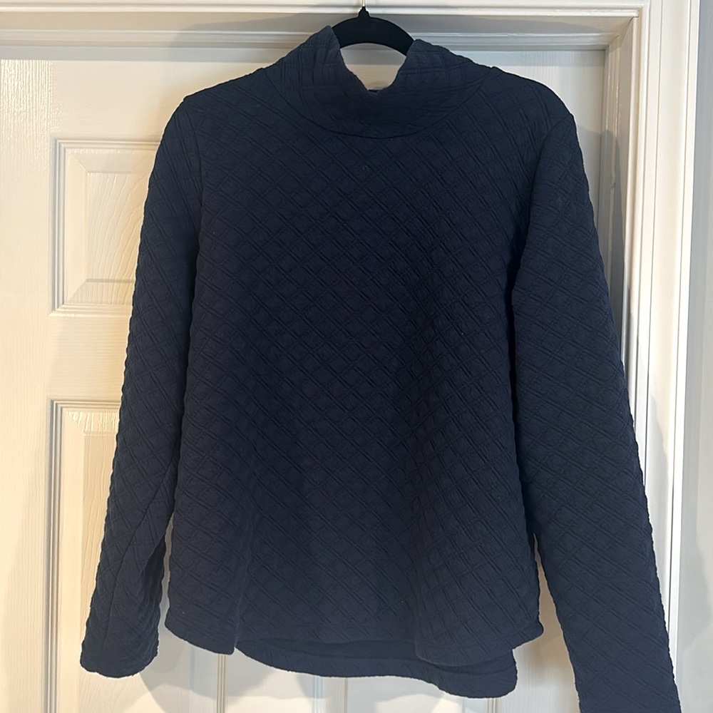 Navy Blue J Crew turtleneck sweater, size M